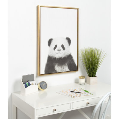 «Panda» par Simon Te of Tai, reproduction d'art sur toile encadrée
