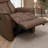 Power Recliner With Manual Adjustable Headrest And Power Footrest In Oslo Pecan-1268848746