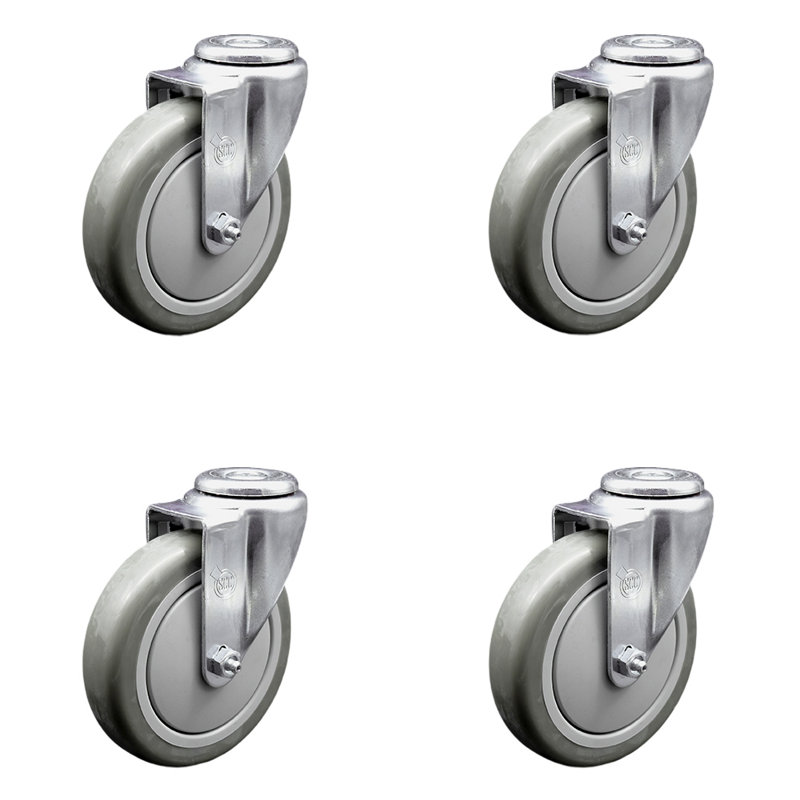 Polyurethane Caster, Gray