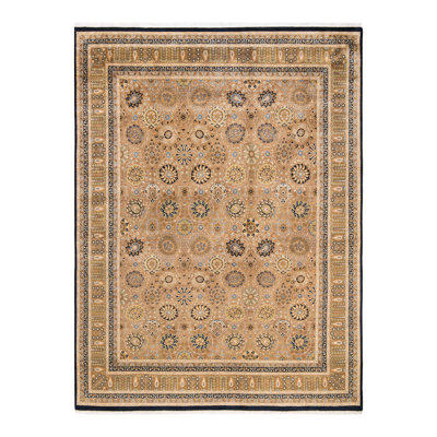 Tapis unique en laine noué à la main 7 pi 10 po x 10 pi 7 po Valdano Mogul