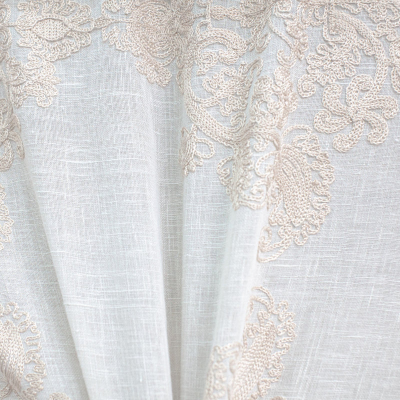 Damask Fabric, Beige