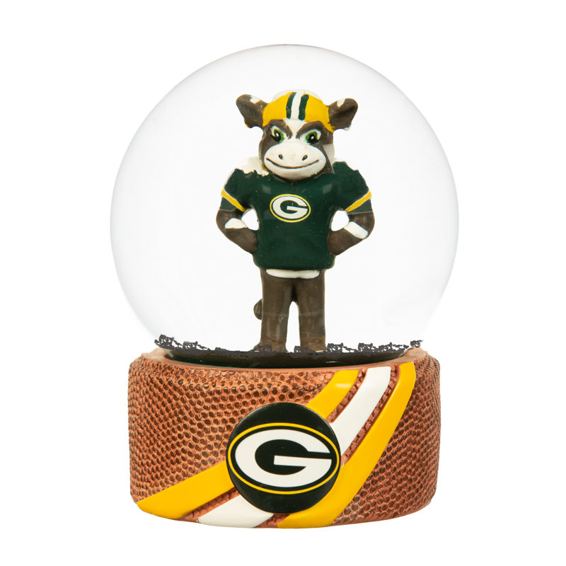 Sports Licensed 5" Mascot Water Snow Globe, Green Bay Packers