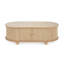 Smart Storage MDF Design ovale pour l'élégance du salon