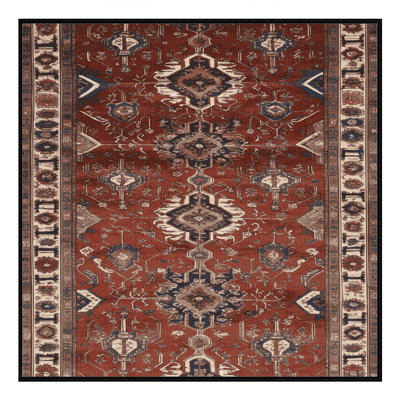 Tapis brun lavable à la machine