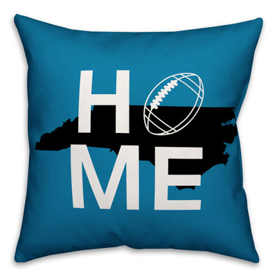  North Carolina Home Football Indoor/Outdoor Throw Pillow