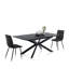 Loiselle Extendable Metal Base Dining Table-10239751