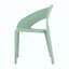 Chaise d'appoint simple en polypropylène - conception monobloc pour l'intérieur et l'extérieur, convient aux salons, salles à manger, jardins, terrasses et autres (ensemble de 4)-765962913