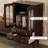 Dark-coffee Solid Wood + Glass Display Cases
