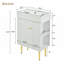 Meuble-lavabo 21,6 po avec lavabo simple en céramique, rangement sur le côté droit-610039322