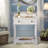 Jurino Nightstand With 1 Drawer, An Open Shelf, Turned Legs And Metal Handles-1157441575