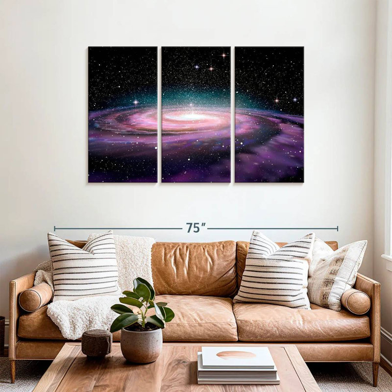 Oberle Deep Space Spiral Galaxy, 36" H x 57" W