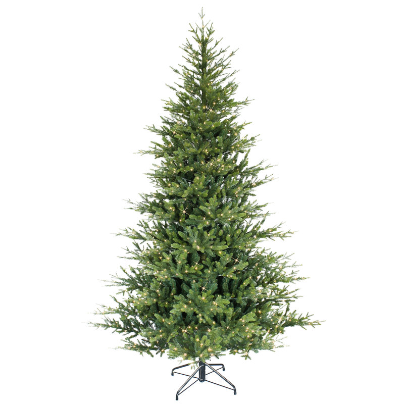 Germelino 6.5' Lighted Artificial Spruce Christmas Tree