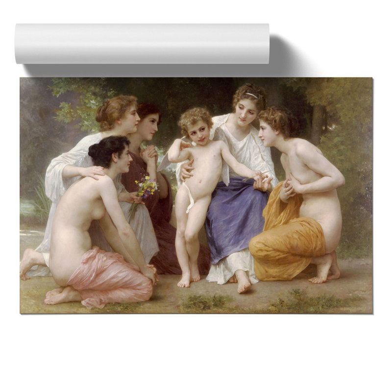 Admiration by William Adolphe Bouguereau - No Frame Print, 42cm H x 59cm W x 0.1cm D