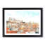 Alfalma Lisbon Portugal Skyline in Abstract - Framed Print-55683062-55683067