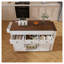 Îlot de cuisine extensible avec prise de courant et table de salle à manger roulante - Chariot de rangement mobile avec tiroirs et armoires pour petits espaces
