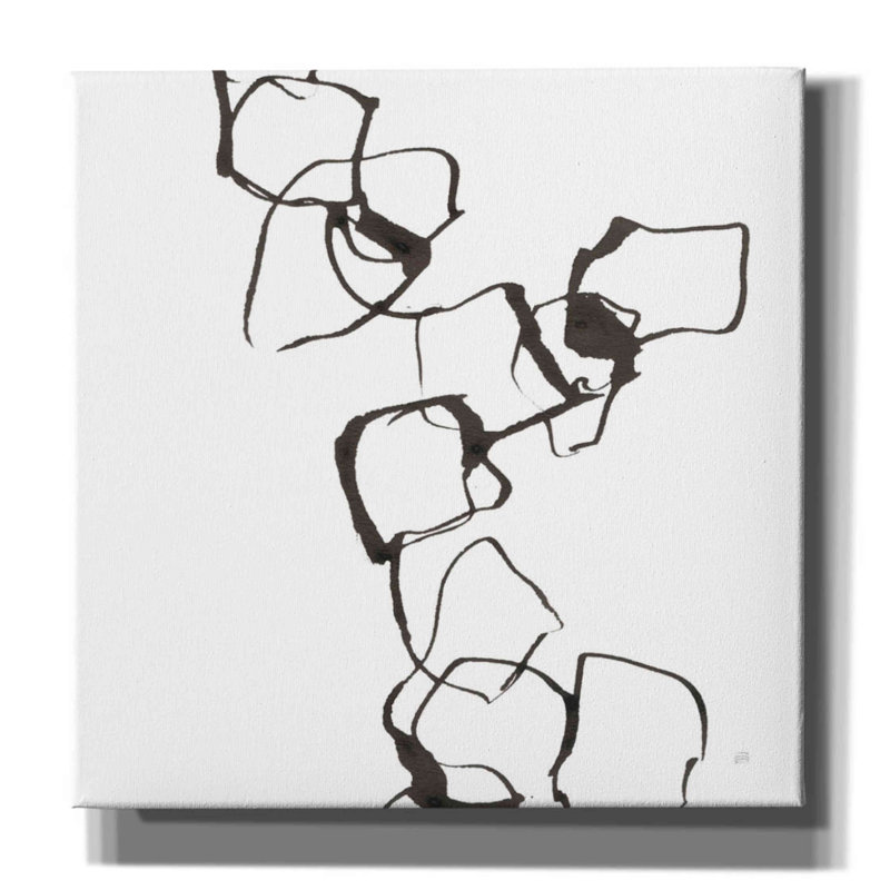 «Emedo Stones I» sur toile par Chris Paschke, H 12 po x l 12 po x P 0,75 po