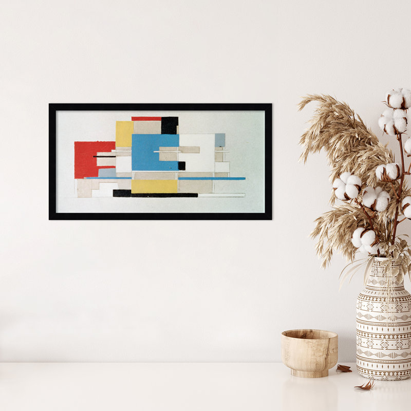 Colour Study For Architecture by Theo Van Doesburg, Black, 13" H x 25" W
