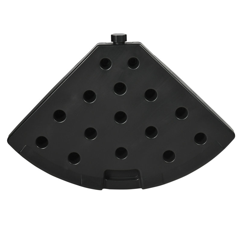 Poids de la base du parasol - 150 lb Capacité de charge maximale: 4, noir, eau / sable, extérieur, support extérieur 4, compatible avec l'eau et le sable, surface
