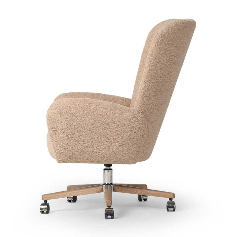 Cade Desk Chair-Sheepskin Camel