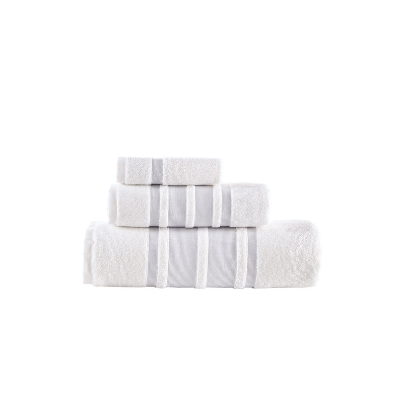 Ensemble de serviettes Brooks Brothers, Argent