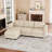 Corduroy 3-Seat Couch Modular Small Sofa, Comfy Upholstered Sofa For Living Room, Apartment, Office-1803191351