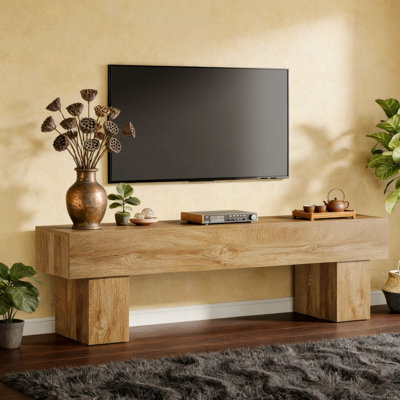 Meuble télé 63 po, console multimédia