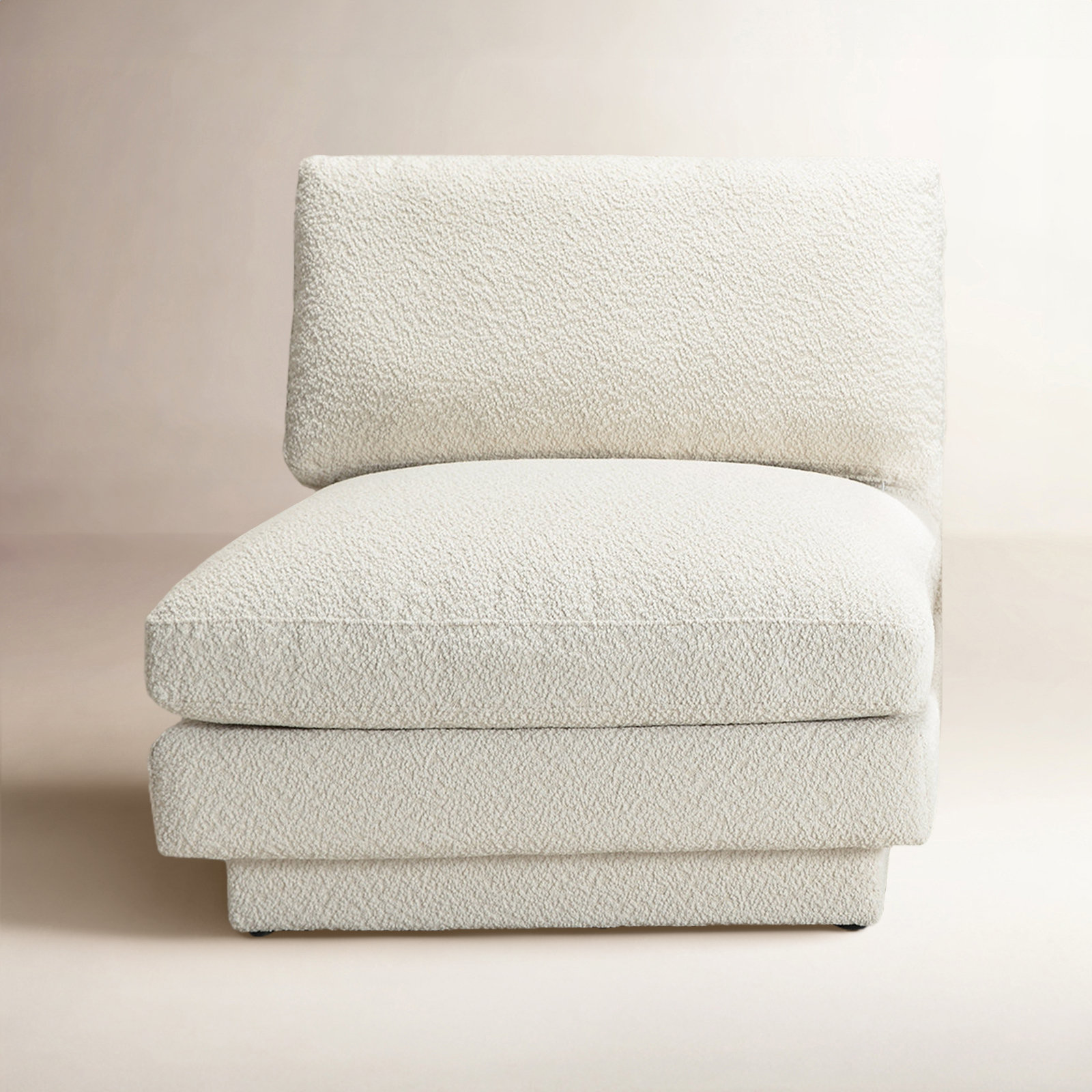 Woolf Boucle Slipper Chair, Cream