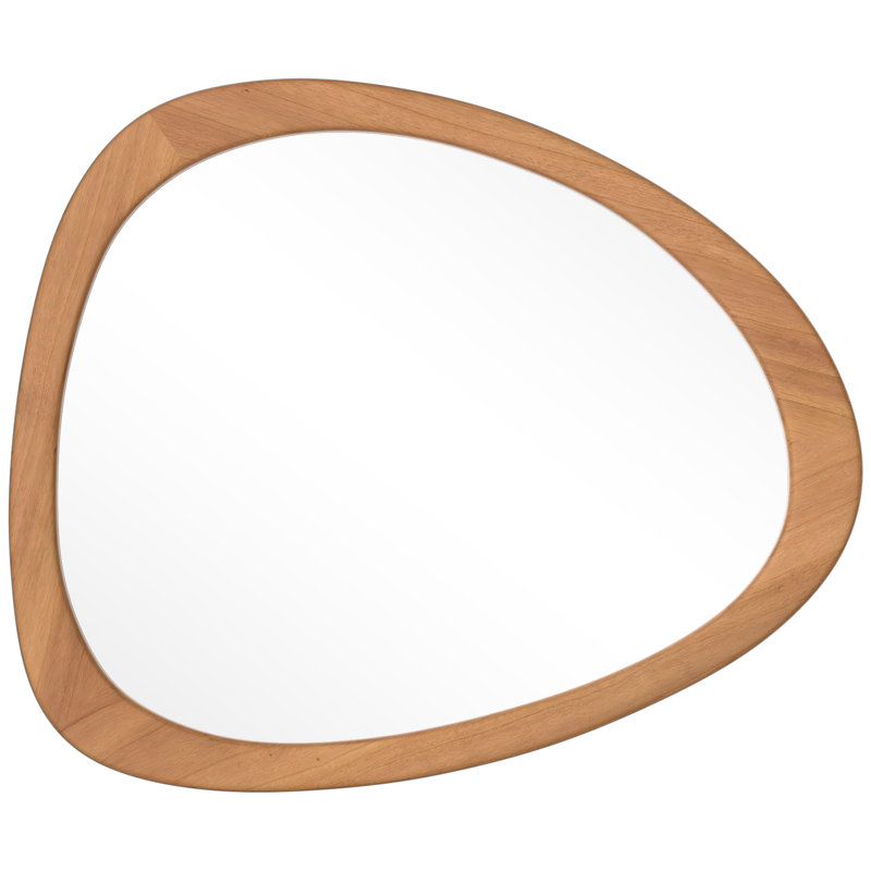 Miroir de salle de bain Doruk, 23,5 po x 19 po, Noyer