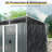 6Ft X 5Ft Outdoor Metal Storage Shed With Lockable Sliding Doors And Transparent Plate For Garden-123513331