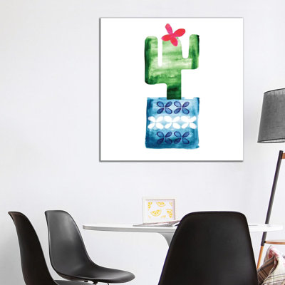 Colourful Cactus VI by Northern Lights - Wrapped Canvas Painting