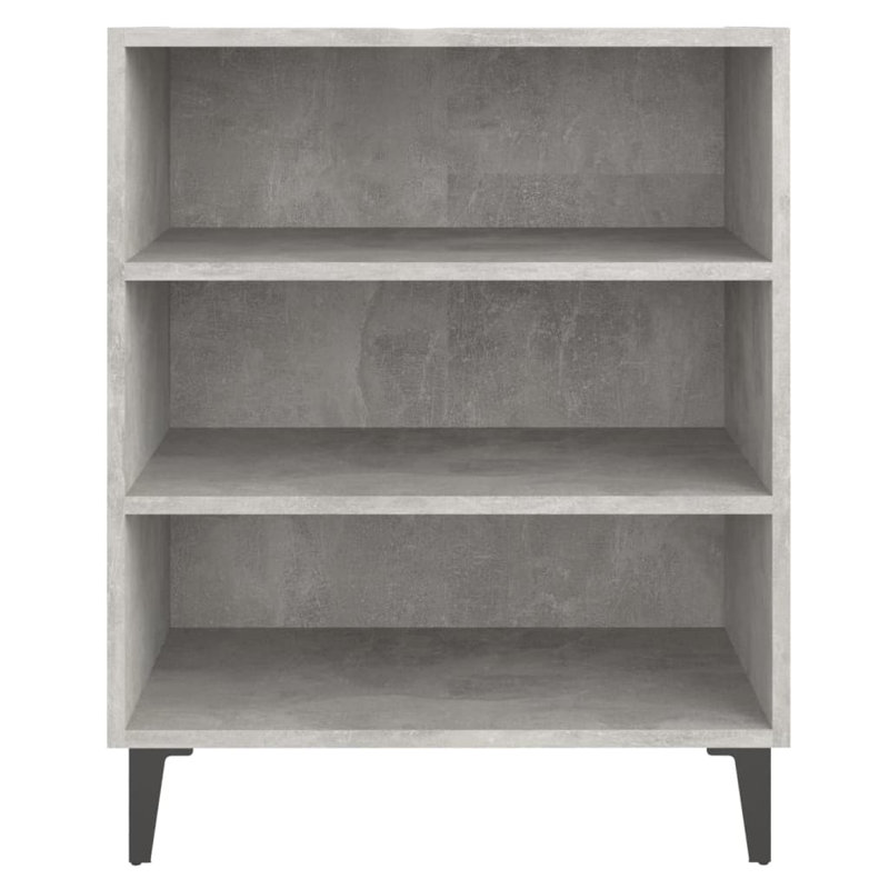 Skelmersdale 57cm Sideboard, Concrete Grey/Black