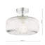 Prabhas Glass Semi Flush Mount