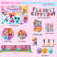 Super Kitties Birthday Decorations, 82 pièces Super Kitties Party Decorations