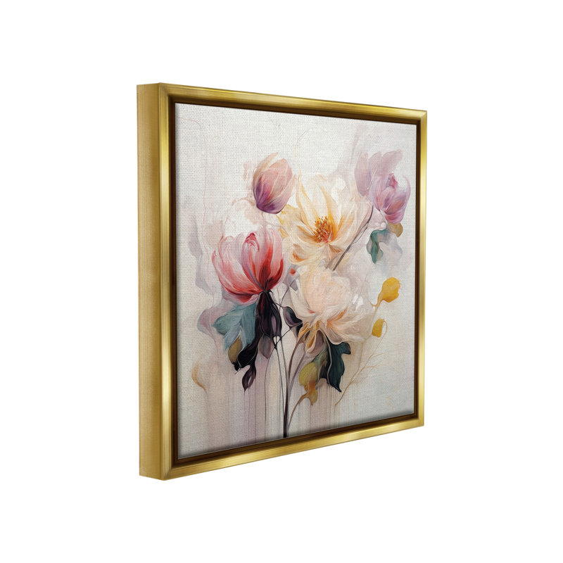 Art mural Blooms in Harmony par Irena Orlov, Or, H 18 po x l 18 po