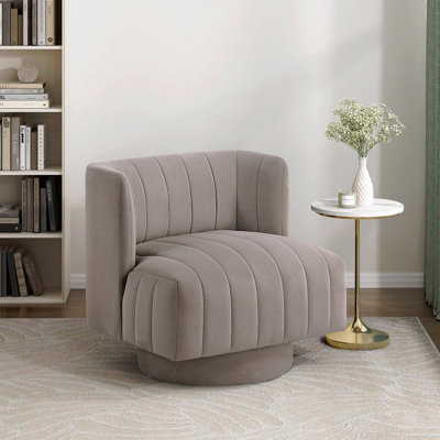 Chaise d'appoint - Chaise de bureau pivotante rembourrée de style moderne et confortable pour le salon