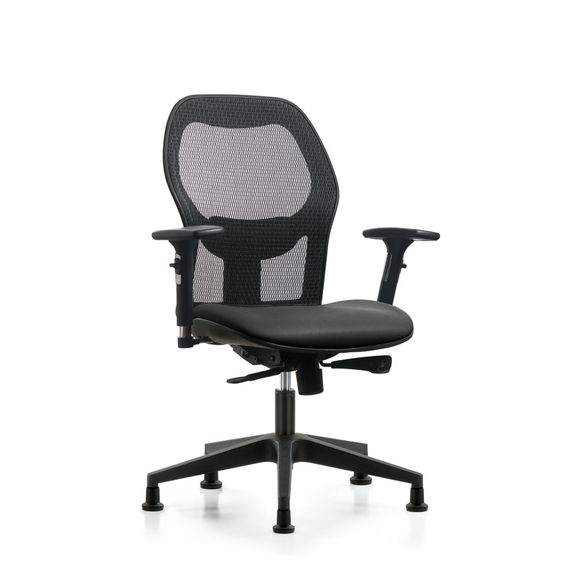 Chaise de travail ergonomique, Carbone, Patins, Oui