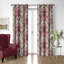 Country Lane Toile Crimson Cotton Grommet Top Drapery Panel Set of 2-1441062673