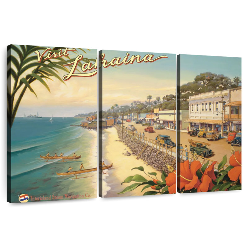 Gillard Visit Lahaina, 28" H x 45" W