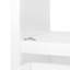 Meuble-lavabo blanc de 20 po avec lavabo, tablette de porte, tiroir, quincaillerie en acier inoxydable, armoire de rangement en céramique blanche de 20 po de hauteur et surfaces inégales, nivellement réglable, silencieux et lisse