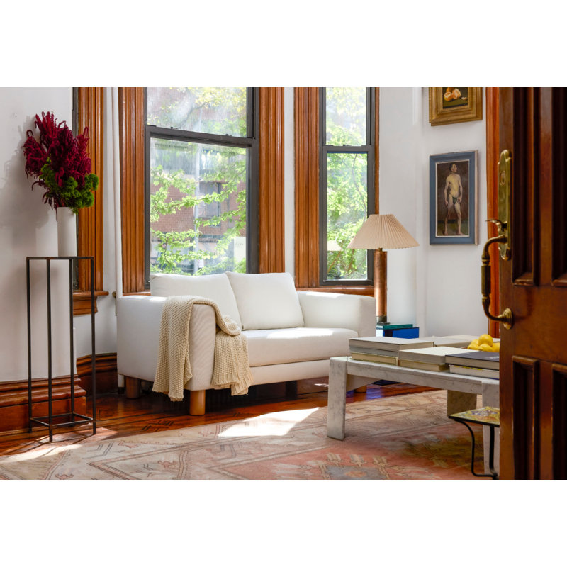 Essential Loveseat, Terra Cactus Leather / Metal, Metal