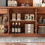 Buffet en bois de noyer massif-1820086882