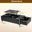 Lift Top Coffee Table with Storage-1075367356
