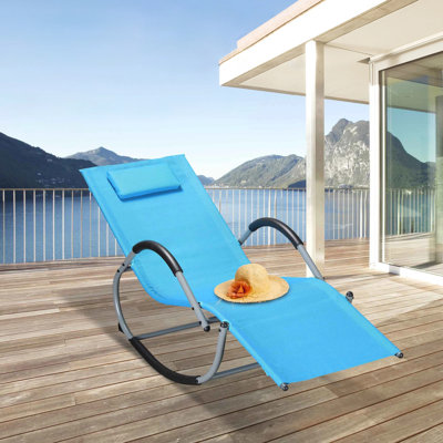 Chaise longue simple 63 po Dashia
