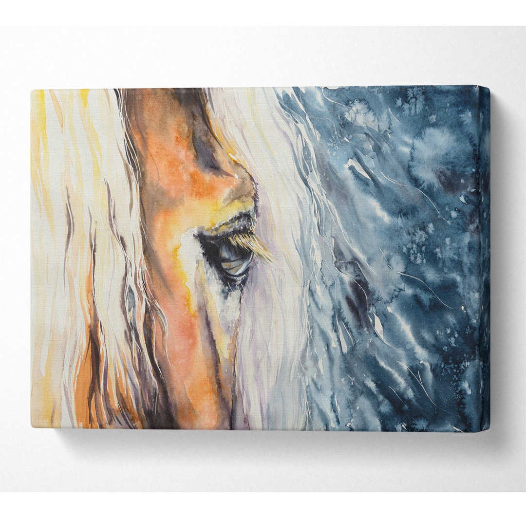 Eye Of The Horse - Kunstdrucke auf Leinwand ohne Rahmen