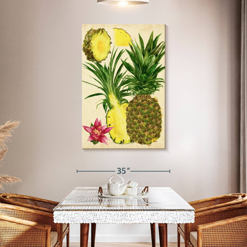 Yarlin Tropical Pineapple Study I, 48" H x 32" W