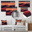 Orange, désert du Sahara, dunes de sable II - art mural en métal Désert-388633352