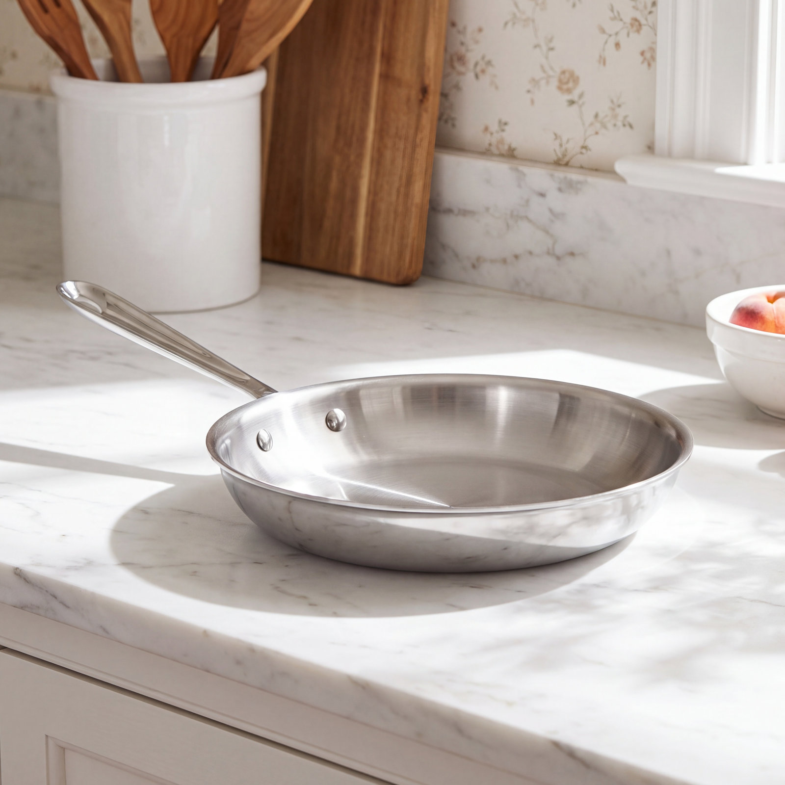 All-Clad D3® Stainless Steel Frying Pan, 8" Diameter