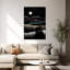 Bear Under Starry Night Abstract Contemporary Bear Landscape Mountain Wall Art Print-958005694