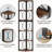 Six-Tier Corner Bookshelf Versatile Storage Rack