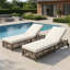 Fauteuil de jardin avec dossier et coussin ajustables en 5 positions-926483048